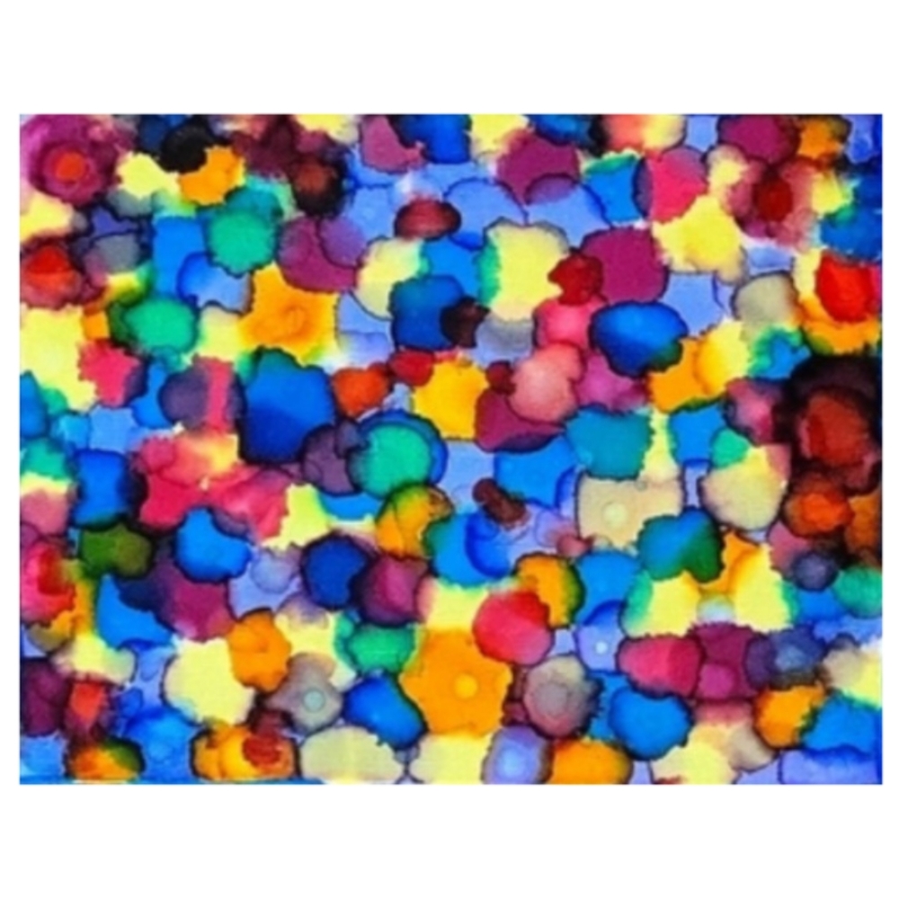 Hand Crafted Abstract Design 11x14 Inches Canvas Painting - Picture 3 of 4